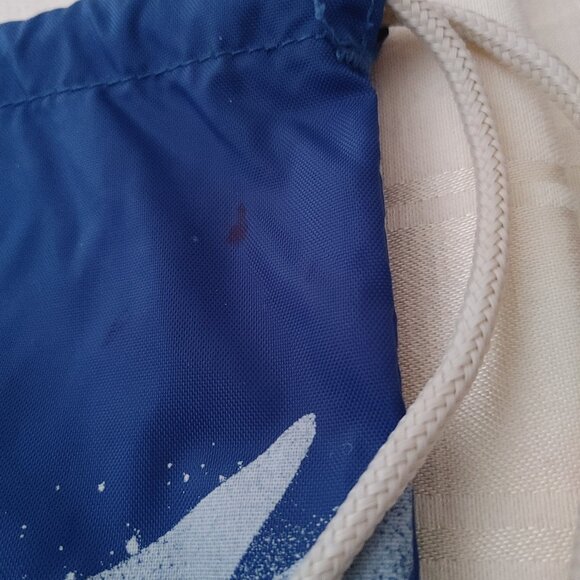 American Eagle Vintage Spring Break '07 Blue Drawstring Backpack - Picture 6 of 7